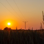 Sonnenuntergang im Spätsommer