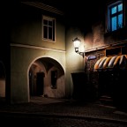 Laternenlicht an der Ecke