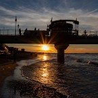 Sonnenuntergang an der Seebrücke von Misdroy